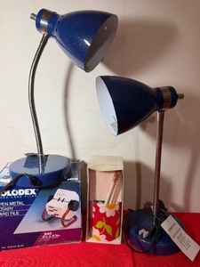 lot 22 image: Desk Lamps, Rolodex and Pencil Holder, All New