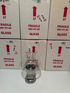 lot 85 image: Wilton Armetale Candle Holders w Glass Globes, 6, New in Box