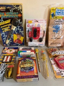 lot 104 image: Kids Toys -  Vintage to New, Most in Packaging, Wiggle Wart Fishing Lure AND MORE