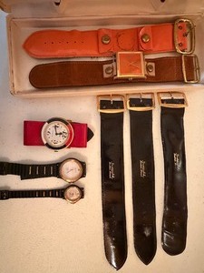 lot 151 image: Vintage Adolfo HisHer Watches, Sheffield Watch and Bands, Interchangeable Watch w Bands, Please See Pictures
