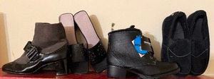 lot 181 image: Black BootsShoesSlippers, New or Like New, Sizes 7.58