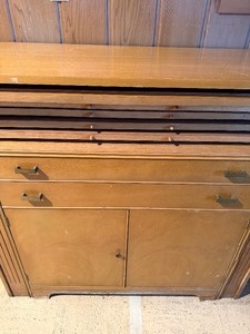 lot 306 image: MCM Collapsible Table, Tillotson Furniture Corp, Jefferson Table Slide