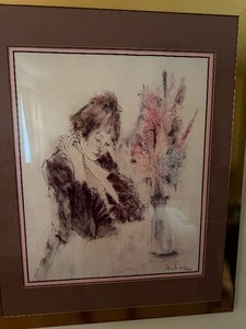 lot 191 image: Vintage Wall Art - Afternoon Dream, Susan Sahall, Numbered 24950