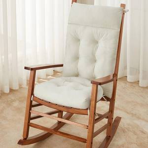 lot 1960 image: WEOAVRY Rocking Chair Cushions Indoor and Outdoor, Patio Glider Rocking Chair Cushions Set with Ties, Use on Porch, Nursery and High-Back Wooden Rocker