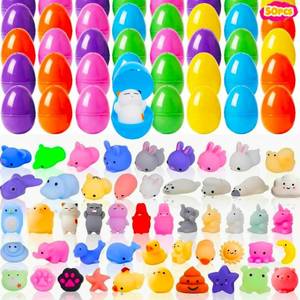 lot 1984 image: Kiddokids 50 Easter Eggs Prefilled Mochi Squishy, Stress Relief Squishies Toys for Easter Theme Party Favor, Easter Eggs Hunt, Easter Basket Egg Fillers, Classroom Prize Supplies, Goodie Bag Stuffers
