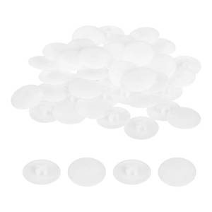 lot 2481 image: uxcell 160PCS Screw Cap Covers, 17mm Waterproof Plastic Screw Decorative Caps for Phillips Cam Lock Nuts, White