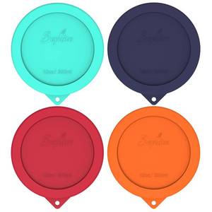 lot 4057 image: Sophico Silicone Replacement Lids for Pyrex and Anchor Hocking Glass Custard Cups 10oz, Round Silicone Cover for Food Storage (Container not Included)