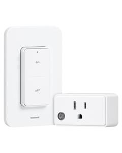 lot 4094 image: TREEWELL Remote Control Outlet Wireless Wall Switch, 200FT Long Range RF Remote Light Switch, Mini Electrical Outlet Plug, 15A1875W High-Power for Lamps, Lights, Household Appliances, ETL Listed