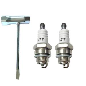 lot 4095 image: JoyTube L7T Spark Plug with Chainsaw Scrench Wrench Tool, Replaces BPM7A BPMR7A RCJ6Y RCJ7Y BM6A CJ8 WSR5F for 33cc 43cc 47cc 49cc 52CC 2-Stroke Small Engine MS290 021 023 024 025 026 etc (2 Pc)