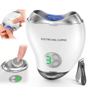 lot 4142 image: 2026 Upgrade 2-in-1 Electric Nail Clipper and Filer, Baby Nail Trimmer with LED Light 3-Speed Quiet (