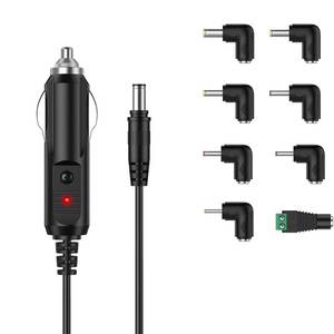 lot 6015 image: LIANSUM DC 12V 2A Car Charger Cigarette Lighter Compatible with Portable RCA DVD Player, Sylvania, Laser Radar Detector, GPS, Speakers,Spectra Breast Pump, Label Maker, Camera, Snailax Seat Cushion