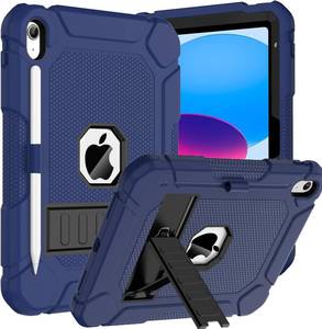 lot 6028 image: BMOUO Case for iPad (A16) 11th Generation 11 Inch 2025iPad 10th Generation 10.9in 2022 - with Kickstand and Pencil Holder, Heavy Duty Shockproof Protective iPad 11th 10th Generation Case, Navy Blue