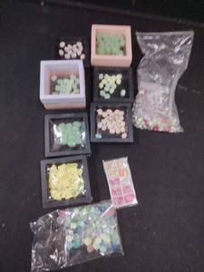 lot 6415 image: Various nail decorations and glitter