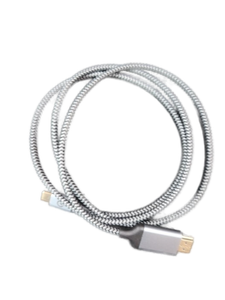 lot 6441 image: Braided HDMI Cable with Storage Pouch