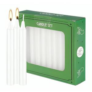 lot 6459 image: Set of 20 White Spell and Chime � Premium Mini Taper Candles for Rituals, Prayer, Birthdays, Meditation, Altar - 4 Inch Tall, Unscented.