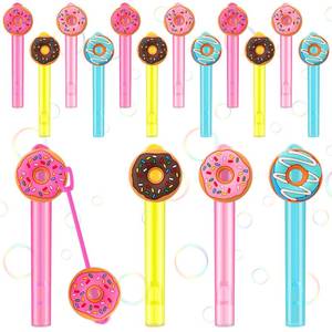 lot 6475 image: Jenaai 24 Pcs Dount Bubble Wands Sweet Donut Bubbles Party Favors for Summer Activity Cartoon Birthday Gifts Carnival Goody Bag Stuffers Wedding Supplies