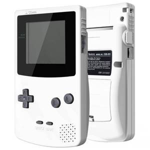 lot 6481 image: IPS Ready Upgraded eXtremeRate White Replacement Shell Full Housing Cover and Black Screen Lens for Gameboy Color � Fit for GBC OSD IPS and Regular IPS and Standard LCD � Console and IPS Screen NOT Included