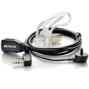 lot 10056 image: Retevis 2 Pin PTT Mic Covert Acoustic Headset Compatible with Kenwood PUXING Baofeng UV-5R UV-5RA 888S Retevis RT22 RT21 H777 (1 Pack)