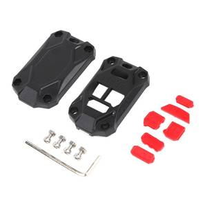 lot 10063 image: JeCar Key Fob Cover Case ABS Key Shell Protection Compatible with Jeep Wrangler 2007-2018 JK JKU Compass 2007-2016Patriot 2011-2016, Black