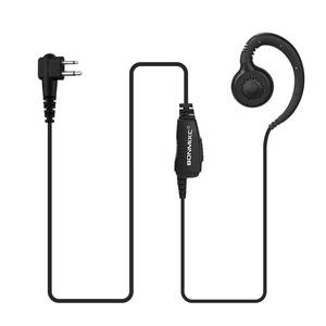 lot 10083 image: COMMIXC 2-Pack Walkie Talkie Earpieces, 2.5mm3.5mm 2-Pin Two Way Radio Headset with PTT Mic and 180° rotatable Earbud, Compatible with Motorola Two-Way Radios