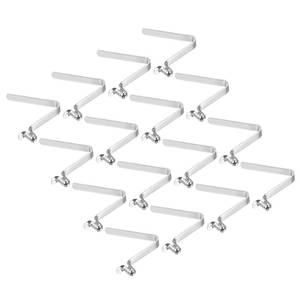 lot 10138 image: PATIKIL 6.5x4mm Kayak Paddle Snaps, 16 Pack Tent Pole Clips Steel V Shaped Single Pin Push Button Spring Clips Lock Tube Pole Clips for Camping Awning