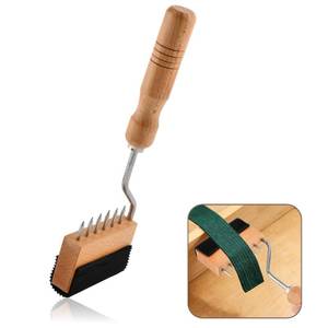 lot 10139 image: Webbing Stretcher, Wood Handle Gooseneck Webbing Puller Stretcher Upholstery Tool Professional Sewing Repair Supplies for Carpet Canvas Leather Craft (ColorWood)