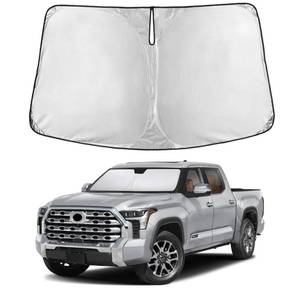 lot 10159 image: EcoNour Windshield Sunshade Compatible for Toyota Tundra 2022-2024 2025 2026, SR, SR5, Limited, Platinum, 1794 Edition, TRD Off-Road Pro Sun Visor for Front Window Sun Shade Cover, Car Accessories