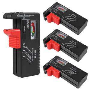 lot 10161 image: UMLIFE 4Pack Battery Tester,Universal Battery Checker Small Battery Testers for AAA AA C D 9V 1.5V Button Cell Household Batteries Model BT-168