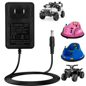 lot 10162 image: 6V Charger for Ride On Toys, Bumper Cars and Electric Vehicles - Compatible with Flybar,Kidzone,Unicorn,Best Choice Products SUV,Huffy,Dynacraft,Kid Trax,Hello Kitty 6 Volt Charger for Kids Motorcycle