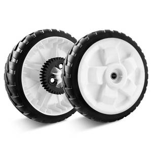 lot 10166 image: Replacement 115-4695 Wheels Compatible with Toro Lawn Mower - 8in Back Drive Wheel Plastic Gear Assebmly Compatible with Toro 20332 20333 20334 22in Recycler Lawn Mower, 2 Pack