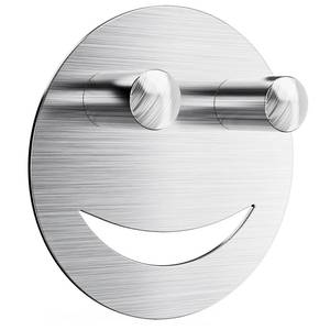 lot 10213 image: Dlilise Stainless Steel Smiley Face Sponge Daddy Holder, Brushed Silver Sink Caddy Organizer with Suction Cup Installation for Kitchen, Keep Happy Face Sponge Clean and Dry