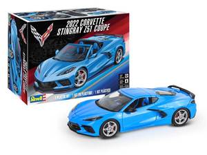 lot 10214 image: Revell 14556 2022 Chevrolet Corvette Stingray Z51 Coupe 125 Scale 142-Piece Skill Level 4 Model Building Kit