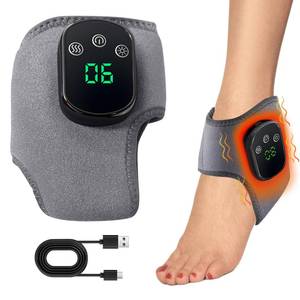 lot 11470 image: Foot Massager 3-in-1 Warming Wrap, Relax and Renew Portable Foot and Ankle Massager with 3 Vibration Modes and 5 Heat Levels, Heated Ankle Wrap for Pain Relief in Home Office Travel (1pcs)