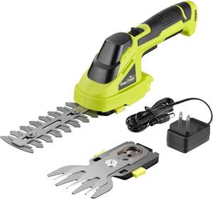 lot 11482 image: SnapFresh Cordless Grass Shear Bush Trimmer, 2 in 1 Handheld Hedge Trimmer, 7.2V Electric Grass Trimmers, Lightweight Shrubbery Trimmers Battery and Charger Included, Shrub Trimmer for Garden(Green)