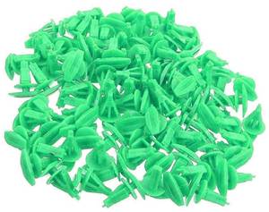 lot 12100 image: XMHF 100Pcs Universal Auto Fasteners Weatherstrip Retainer Clips Replacement for All Cars Green