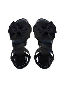 lot 12120 image: GORGLITTER Womenfts Bow Flat Sandals Dressy Formal Cute Strappy Ankle Strap Open Toe Summer Beach Sandals 2026 Black 11