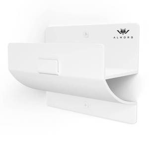 lot 12132 image: White Ladder Hooks for Garage Wall - Step Ladder Holder Wall Mount - Step Stool Garage Wall Hanger