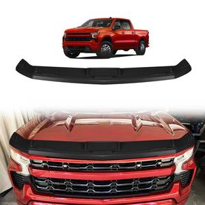 lot 13632 image: TripleAliners Hood Deflector Protector Compatible with 2019-2025 2026 Chevy Silverado1500 Accessories Hood Protector TPE Bug Deflector Shield Replacement(No for ZR2, Custom Trail Boss and LT Trail Boss)