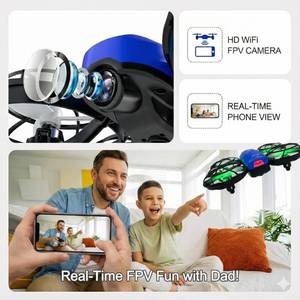 lot 14005 image: Swifsen Drones for Kids with Camera,Rc Drone Indoor Small Helicopter,Birthday Gifts for Boys and Girls Beginners Friendly,Mini Quadcopter Toy With 2 Batteries,Propeller Protect,Altitude Hold
