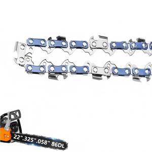 lot 14018 image: 22 Inch Chainsaw Chain, .325in Pitch, .058ftft Gauge, 86 Drive Links for Blue Max 20160 57cc for Oregon 21LPX086G, 21BPX086G, 21BP086G,5200 5800 6200 (1 Pack)