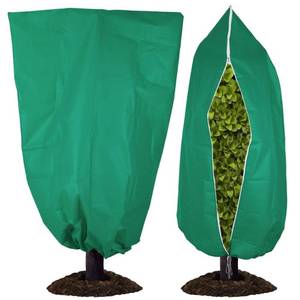lot 14021 image: Sprthrd Plant Covers for Cold Nights, Frost Protection Cover for Outdoor Plants 47.2ftft70.8ftft Reusable Drawstring Zipper Plant Cover for Spring Frost, Shrubs, Small Trees and Potted Plants (2 Pack)