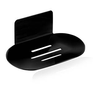 lot 14053 image: Rise age Soap Holders for Shower, Adhesive Shower Soap Holder, Stainless Steel Black Soap Bar Holder, No Drilled Soap Dishes for Wall, Bathroom, Kitchen Sink (Matte Black 1 Pcs)