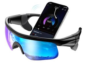 lot 16386 image: NICKLUC Bluetooth Sunglasses for Men and Women - Premium Clear Sound Open Ear Audio Glasses for Running Cycling, Polarized UV400, Anti-Slip Lightweight Comfort