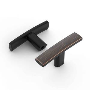 lot 18236 image: Amerdeco 10 Pack Oil Rubbed Bronze Cabinet Knobs Single Hole Cabinet Handles 2 Inch Solid Zinc Alloy Cupboard Drawer Knobs Kitchen Cabinet Knobs T Bar Hardware ZH0003ORBK