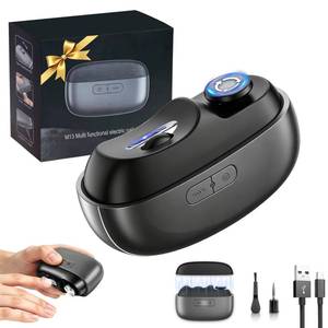 lot 18245 image: Electric Nail Clipper, Automatic Electric Nail Clipper, Portable 3-in-1 Electric Nail Trimmer and Polisher Electric Toenail Clippers with LED Light 2 Speed Settings for Babies, Seniors and Adults (B)