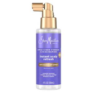 lot 18257 image: SheaMoisture Dandruff Treatment Instant Scalp Refresh Spray with Salicylic Acid and Scalp Repair Technology, Hydrates Dry Scalp and Controls Itch and Flakes, 4 fl oz