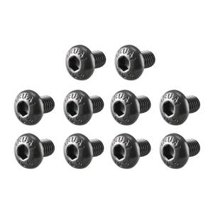lot 18271 image: uxcell M3x5mm Button Head Hex Socket Cap Screw Bolt Black 100pcs