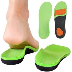 lot 18294 image: Bacophy Kids Orthotic Arch Support Insoles, Plantar Fasciitis Cushioning Shoe Inserts, Shock Absorption Velvet Surfaces Deep Heel Cup Chinldren Inner Soles for Flat Feet (21.5cm)