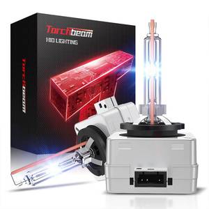 lot 18313 image: Torchbeam D3S HID Headlight Bulbs, 8000K White Blue, HighLow Beam, 66340 42403 42302 (42403C1) Xenon Replacement Bulbs with Metal Stents Base, Pack of 2
