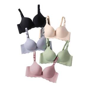 lot 18320 image: Pack of 5,Women Comfort No Wire Bras Seamless No Show Bra Pack (MKL-mix2, 36A)